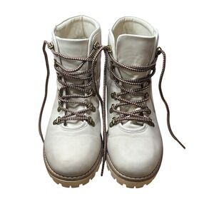 St John's Bay Landson Hiker Boots Lace Up Ankle Booties block heel‎ Size 11M